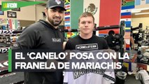 Adrián Gonzales recluta a 'Canelo' Álvarez  y le regala franela de equipo Mariachis