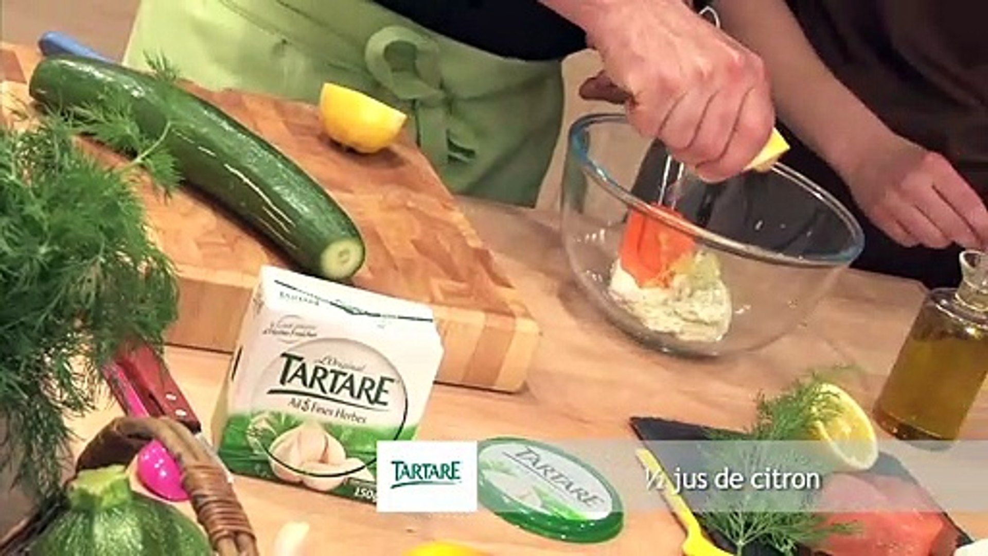 Recette Verrine fraîcheur saumon fumé, Tartare et concombre 