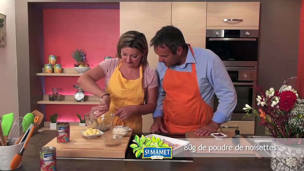 Crumble pommes et fruits rouges