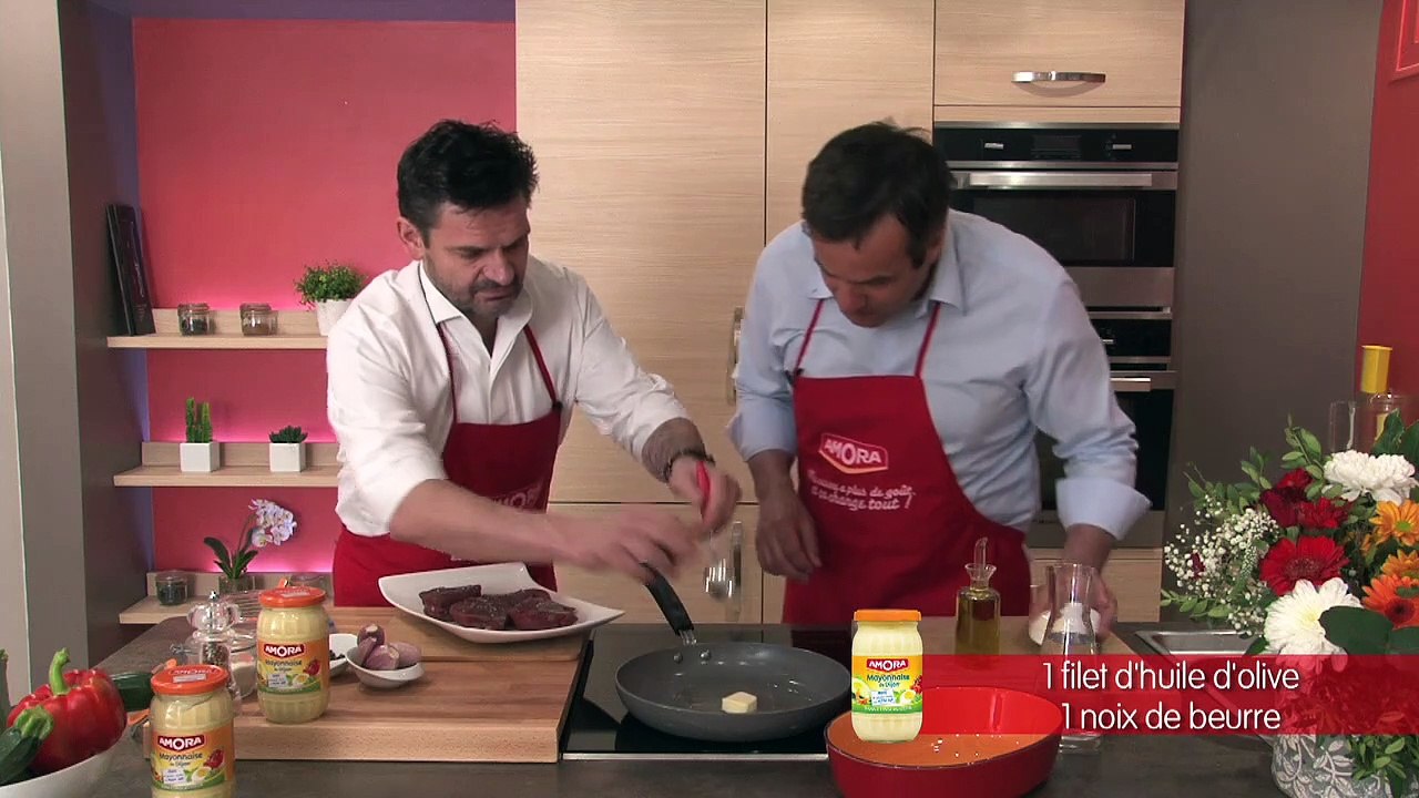 Pavé de rumsteak gratiné à la mayonnaise