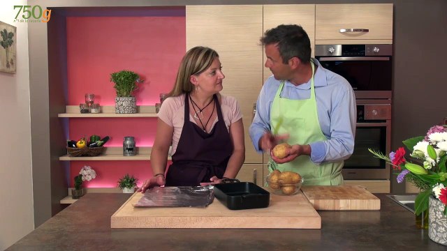 Pommes de terre au four façon carbonara