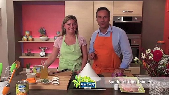 Tajine de poulet aux abricots
