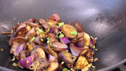 Aubergines sautées à la chinoise
