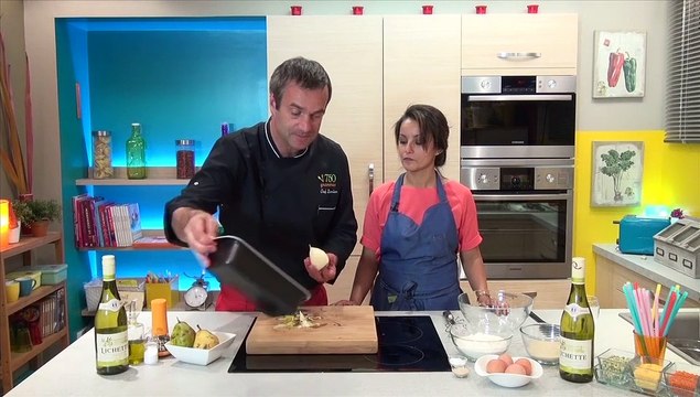 Gâteau aux poires et vin blanc