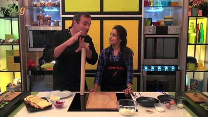 Brioche perdue roulée ou French toast Roll-up