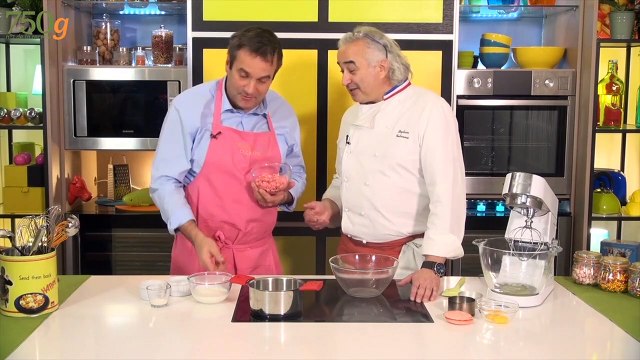 Soufflés aux pralines roses