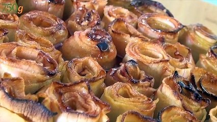 Tarte aux pommes bouquet de roses ®