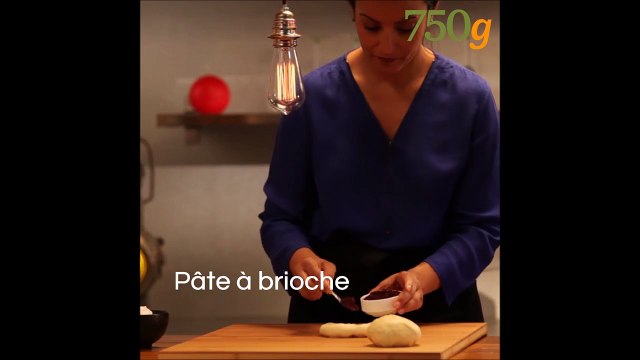 Brioche tressée bicolore