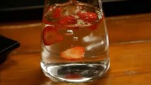 Detox water à la fraise