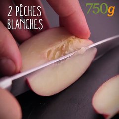 Cocktail pétillant pêches et framboises