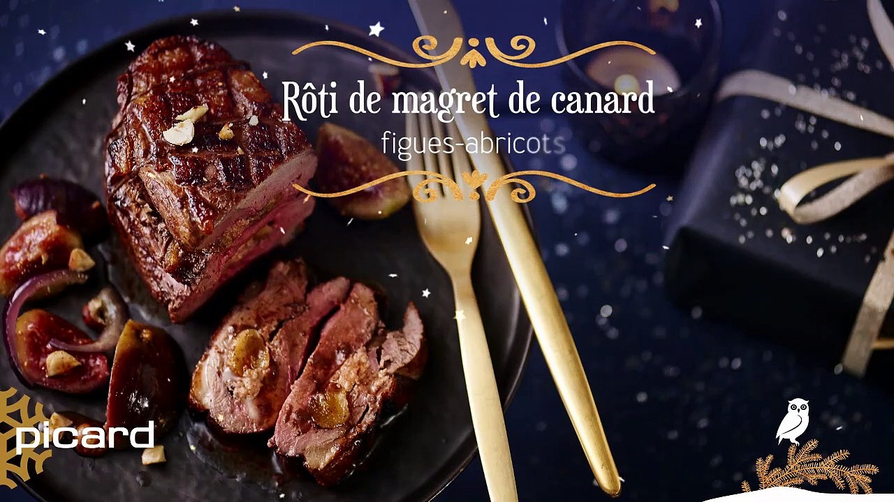 Rôti de magret de canard figues-abricots