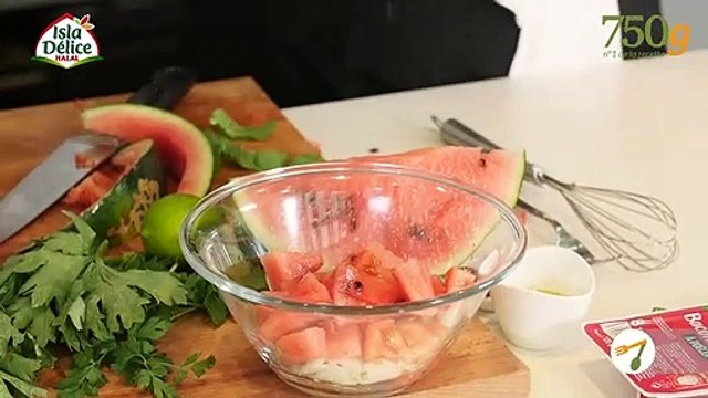 Taboulé de quinoa aux légumes croquants et Bacon de Dinde à poêler Isla Délice