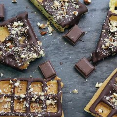 Mini-gaufres en sucette