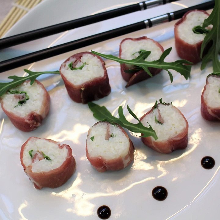 Makis au jambon de Parme