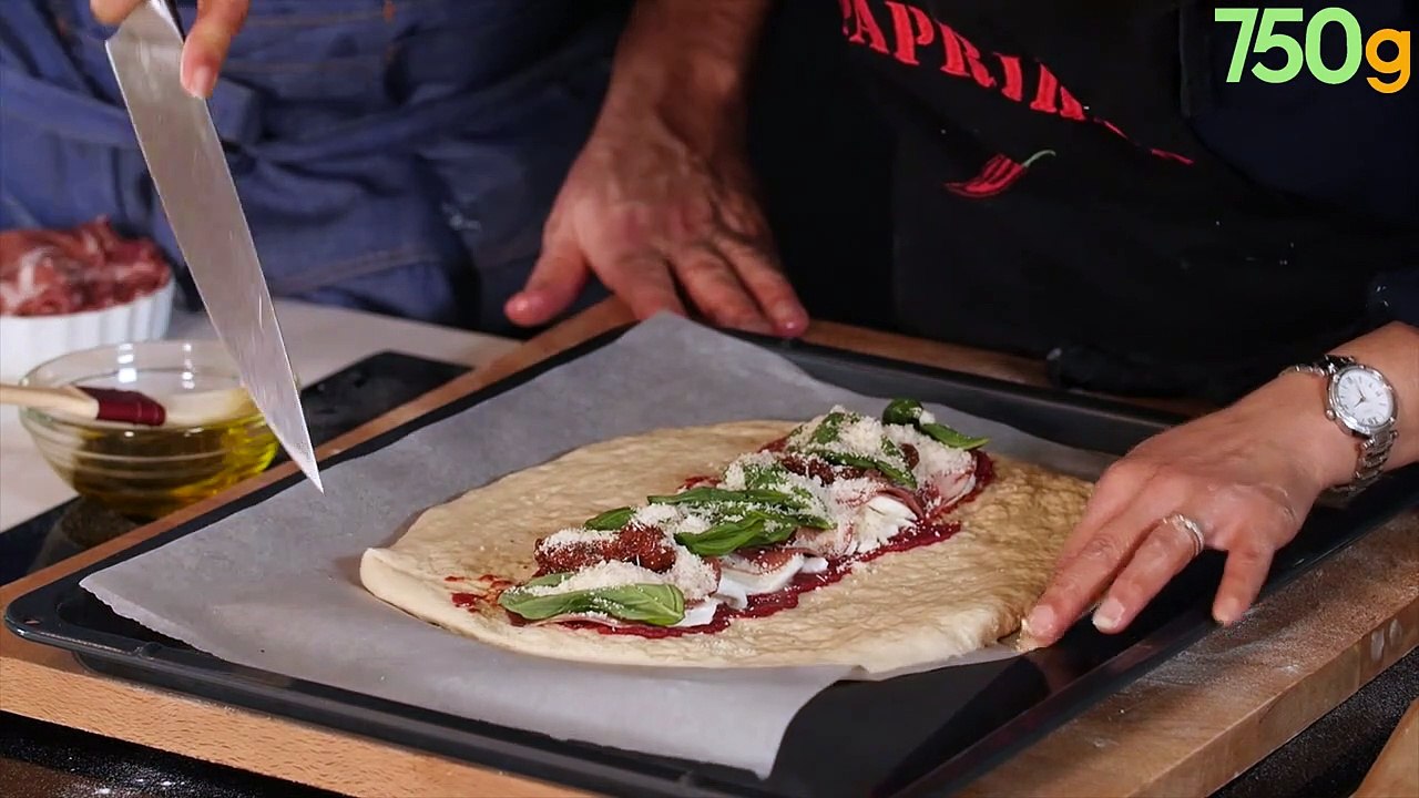 Pizza tressée