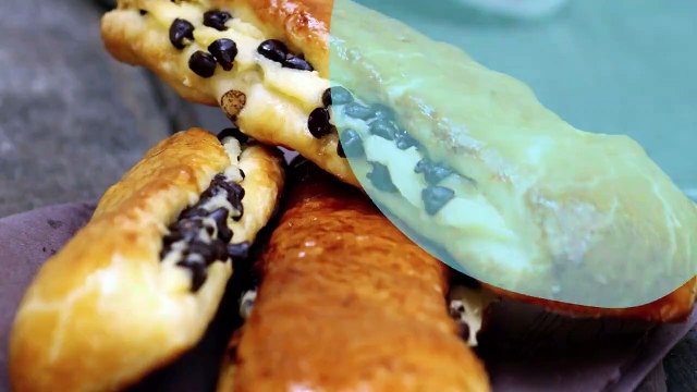 Brioches Suisse à la crème pâtissière et aux pépites de chocolat