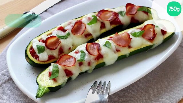 Courgettes farcies façon pizza