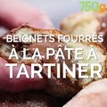 Beignets fourrés à la pâte à tartiner