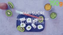 Maki sucré au Kiwi de l’Adour IGP et lait de coco