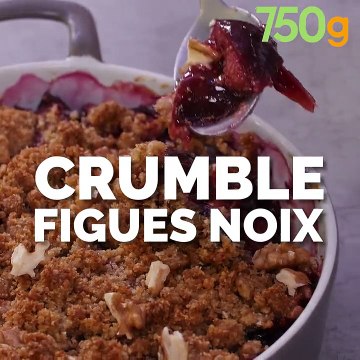 Crumble de figues aux noix