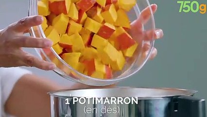 Velouté de potimarron au lait d'amandes