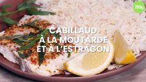 Dos de cabillaud au four à la moutarde et estragon