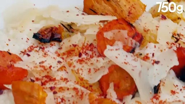 Risotto aux légumes d’automne rôtis