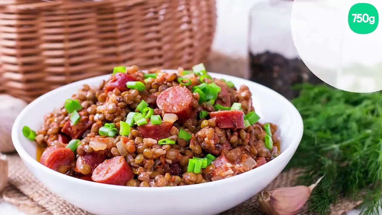 Saucisses aux lentilles
