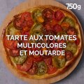 Tarte aux tomates multicolores et moutarde