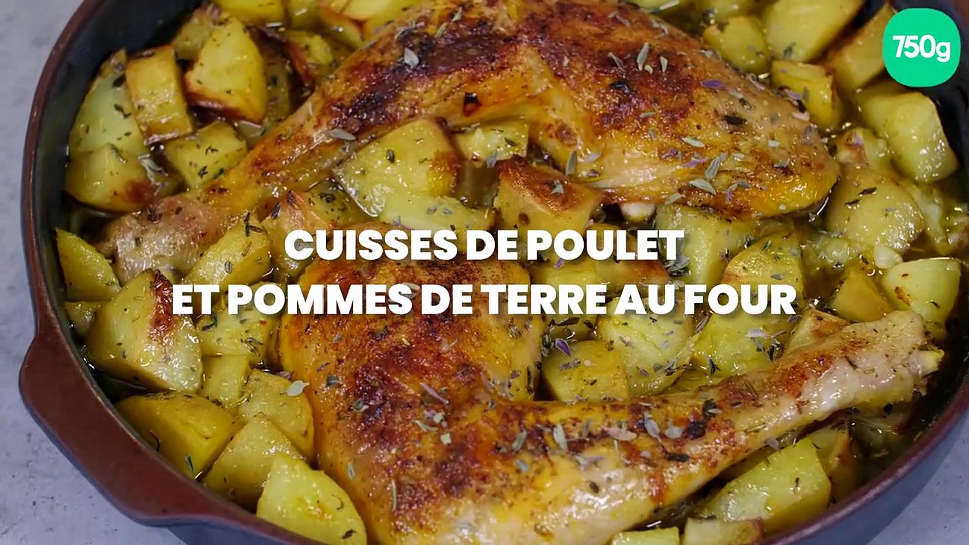 Cuisses de poulet et pomme de terre au four - Vidéo Dailymotion