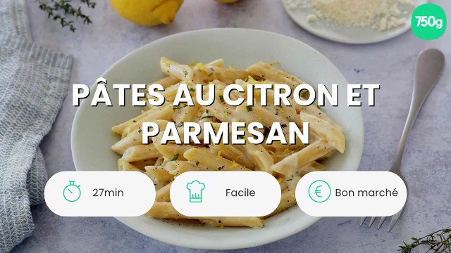 Pâtes au citron et parmesan