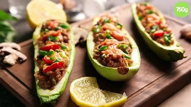 Courgettes farcies à la viande hachée