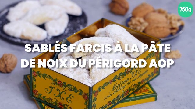 Sablés farcis à la pâte de Noix du Périgord AOP
