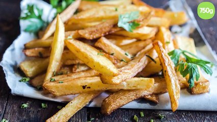 Frites au four maison peu grasses