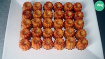 Minis cannelés chorizo/ emmental