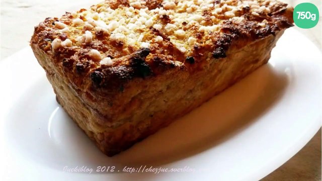 Gâteau de pain perdu, pomme et cannelle