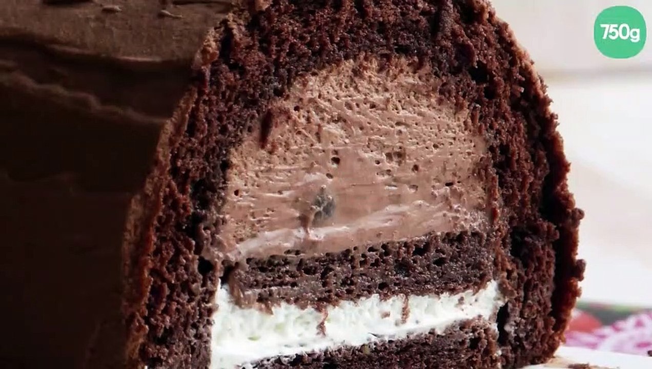 Bûche façon forêt noire