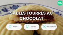 Sablés fourrés au chocolat