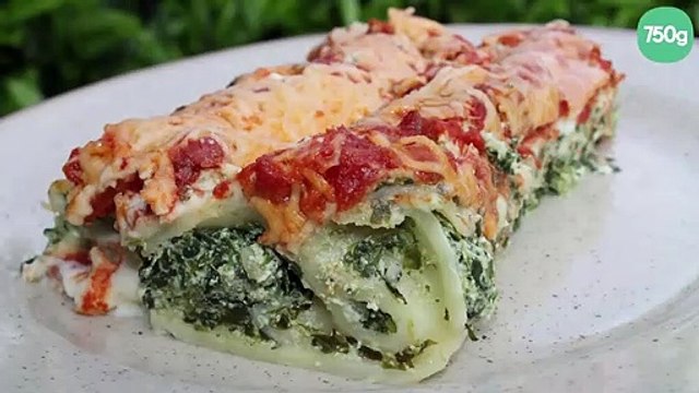 Cannellonis ricotta et épinards