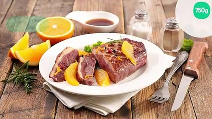 Magret de canard à l'orange