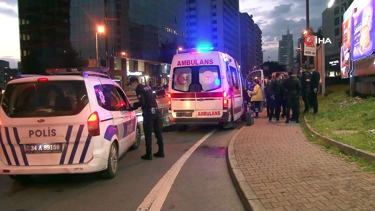 Şişli’de korku dolu anlar...Boynuna benzin dolu şişe bağladı, intihara kalkıştı