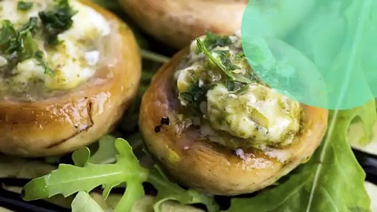 Champignons farcis au beurre d'escargot