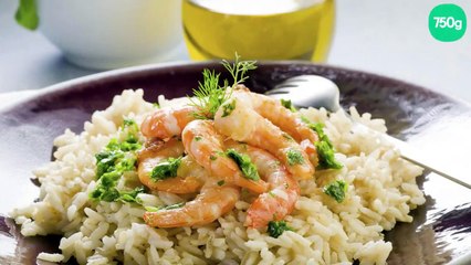 Risotto gambas et parmesan