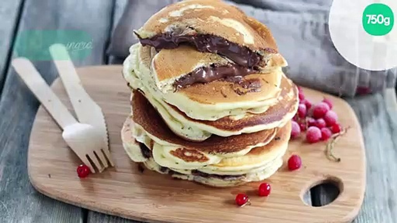 Pancakes fourrés au Nutella