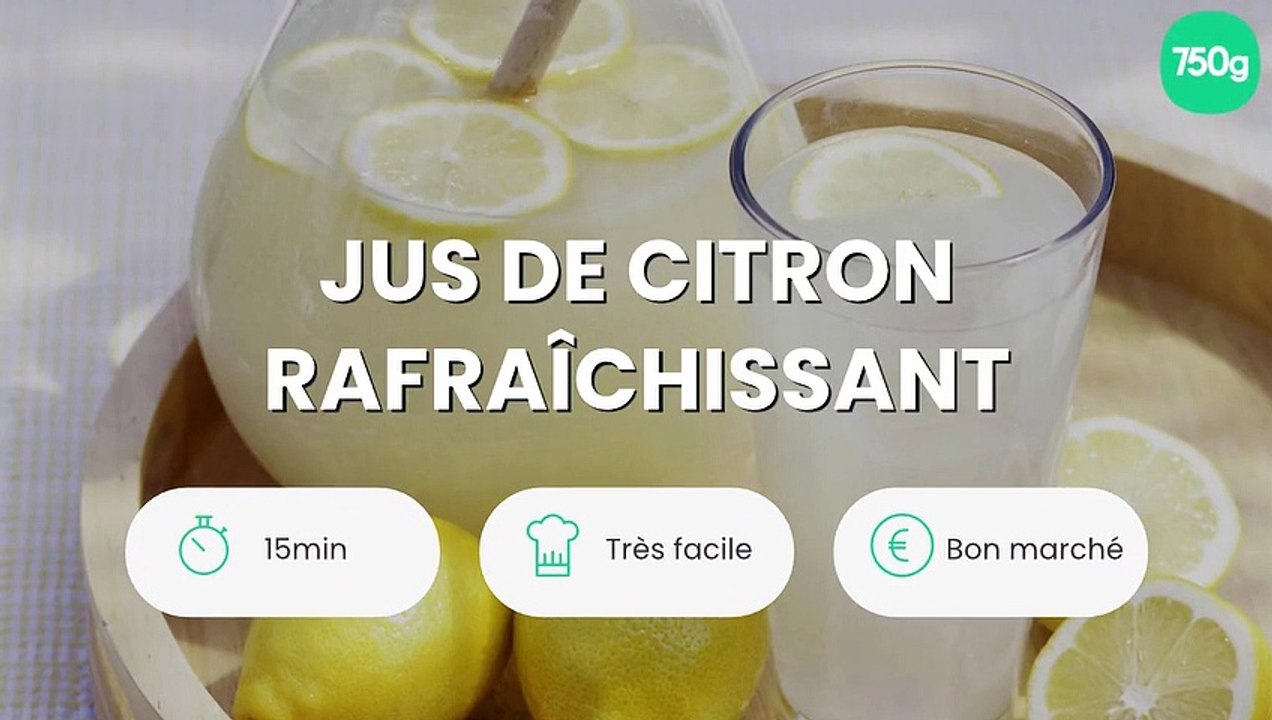 Jus de citron rafraîchissant