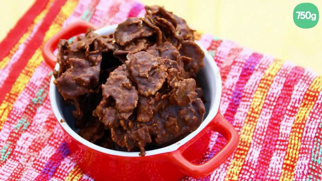 Roses des Sables simplissimes aux corn'flakes et chocolat