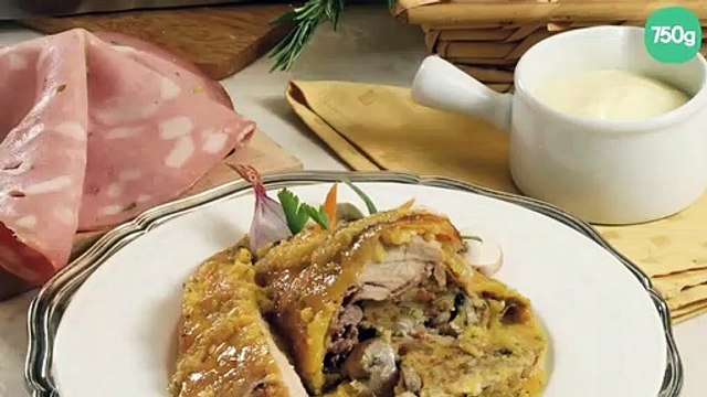 Pintade chaponnée farcie