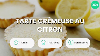 Tarte crémeuse au citron