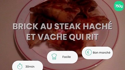 Brick au steak haché et vache qui rit