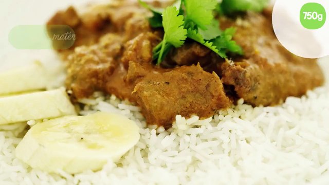 Curry de filet mignon de porc en cocotte